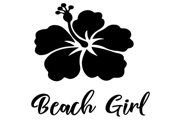 free svg beach girl hibiscus