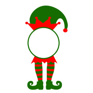 Free SVG Christmas Elf Monogram