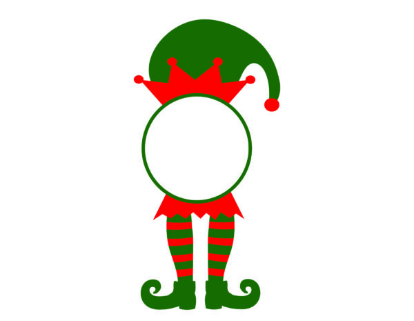 Free SVG Christmas Elf Monogram